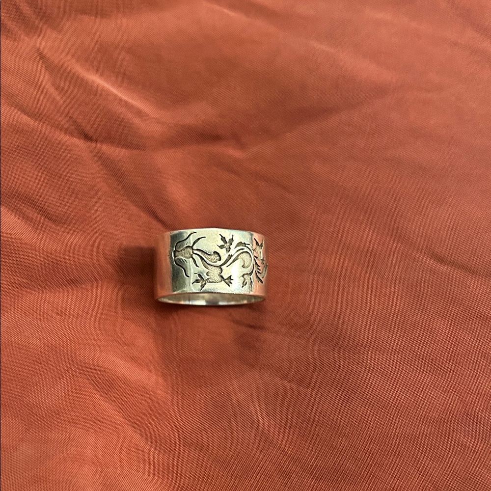 Intricate Silver Vine Ring